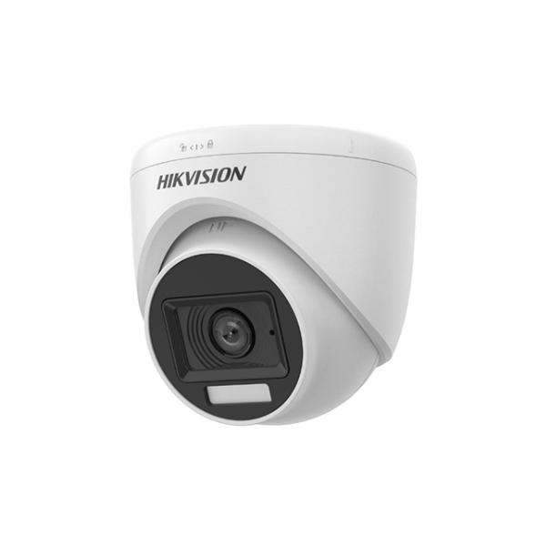 DS-2CE76D0T-LPFS 2MP 2.8mm Smart Hybrid Light Audio Fixed Turret Camera Hikvision
