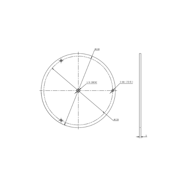 DS-2908ZJ Turret-Tripod Adapter Hikvision