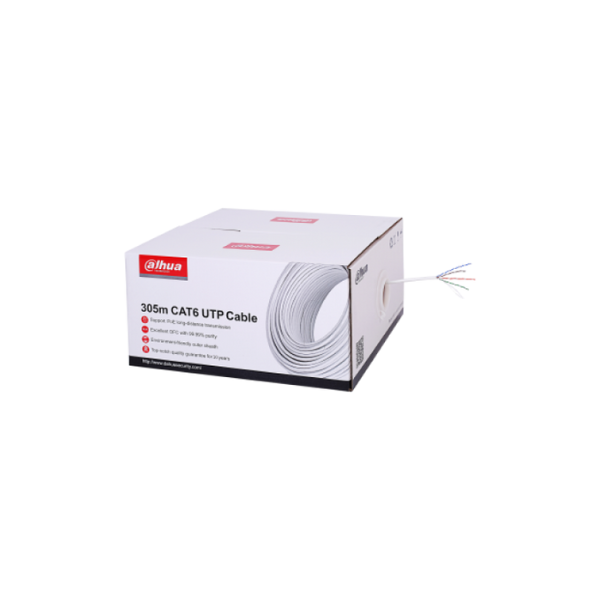 PFM923I-6UN-C (White) 305m UTP CAT6 LSZH Cable Dahua