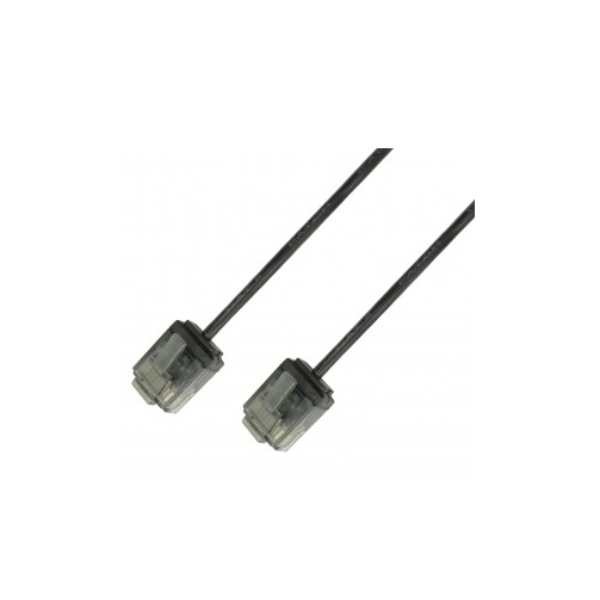 PatchCord UTP Cat6 1m Slim Μαύρο ICOC U6-SLIM-010BK2 Techly