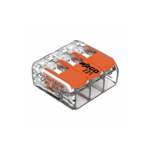WAGO Compact Splicing Connector for all conductor types 3 conductor 4mm -221-413