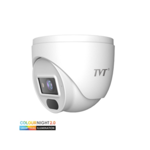 TD-9520S4L-C(D/PE/AW1) 2MP TVT Dual Illumination IPC Turret Metal, WL&IR 10-20m, built-in Mic, 2,8mm lens