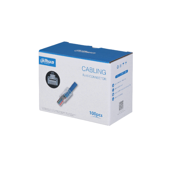 PFM976-531-PT UTP CAT5E 3U" Pass Through RJ45 Connector Dahua (100 pcs)