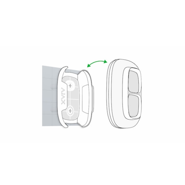 Holder for Button or Double button Black AJAX