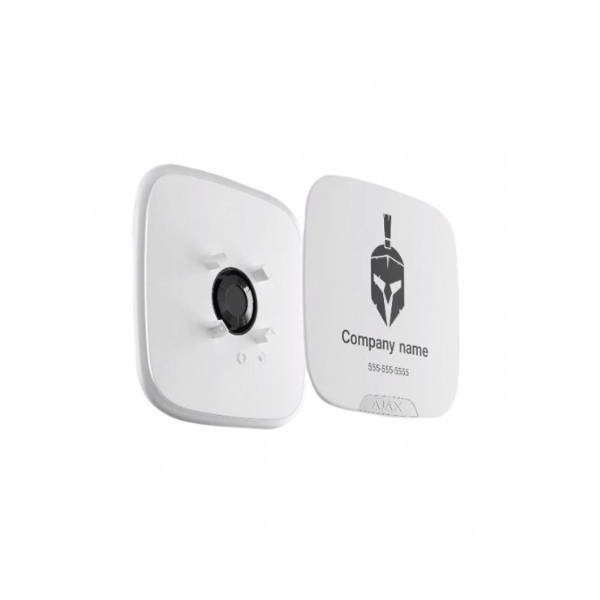 Brandplate White for Street Siren Double Deck AJAX