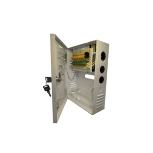 Power Supply 12V/10A with Battery Back Up, Overheat Protection and 8 Outputs In Metal Box Harken