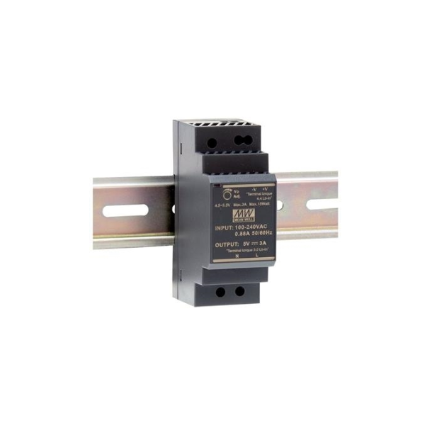 Τροφοδοτικό ράγας 36W/24VDC/1,5A Ultra slim HDR-30-24 MEANWELL