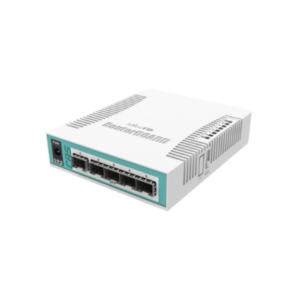 CRS106-1C-5S Cloud Router Switch 106-1C-5S with QCA8511 400MHz CPU, 128MB RAM, 1x Combo port (Gigabit Ethernet or SFP), 5 x SFP