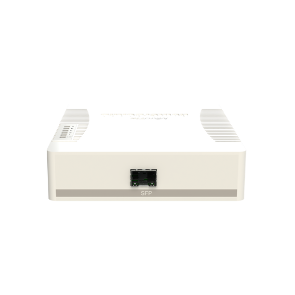 CSS106-1G-4P-1S RB260GSP with 5 Gigabit ports and SFP cage, SwOS, plastic case, PSU, POE-OUT Mikrotik