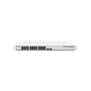 CSS326-24G-2S+RM Cloud Smart Switch 326-24G-2S+RM with 24 x Gigabit Ethernet ports, 2x SFP+ cages, SwOS, 1U rackmount case, PSU