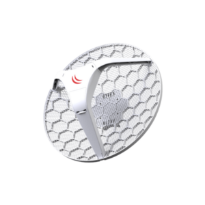 RBLHG-5nD LHG 5 with 24.5dBi 5GHz antenna, Dual Chain 802.11an wireless, 600MHz CPU, 64MB RAM, 1x LAN, POE, PSU, RouterOS L3 Mik