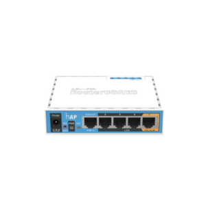 RB951Ui-2nD hAP with 650MHz CPU, 64MB RAM, 5xLAN, built-in 2.4Ghz 802.11b/g/n 2x2 two chain wireless with integrated antennas, U