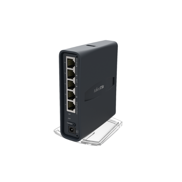 RB952Ui-5ac2nD-TC hAP ac lite tower, 5x LAN, 2.4+5GHz, USB, 1x PoE out Mikrotik