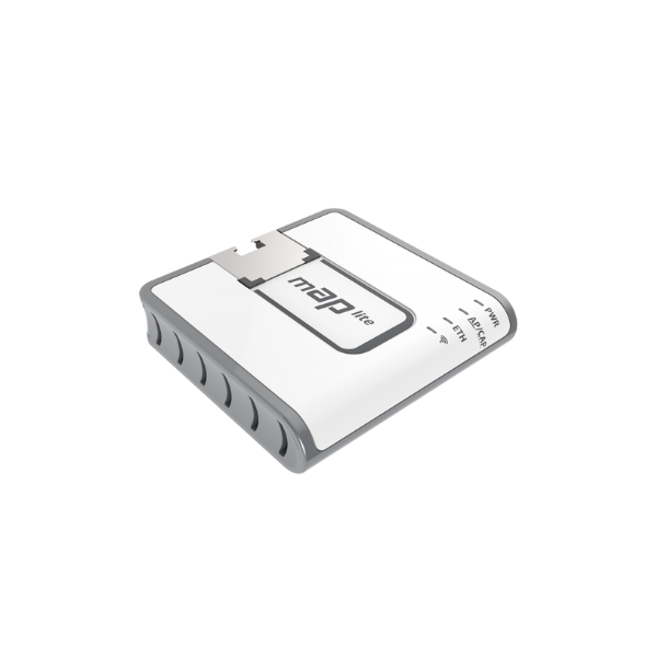 RBmAPL-2nD mAP lite with 650Mhz CPU, 64MB RAM, 1xLAN, built-in Dual Chain 2.4Ghz 802.11bgn Dual Chain wireless with integrated a