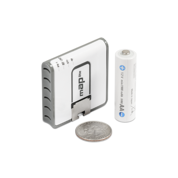 RBmAPL-2nD mAP lite with 650Mhz CPU, 64MB RAM, 1xLAN, built-in Dual Chain 2.4Ghz 802.11bgn Dual Chain wireless with integrated a