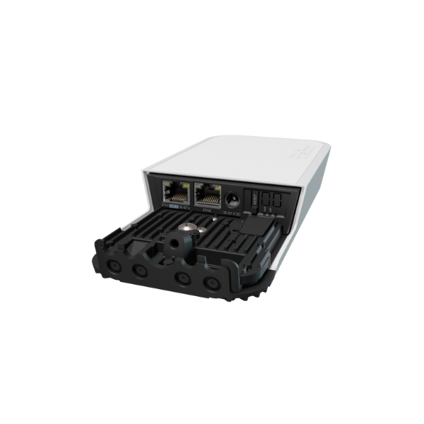 RBwAPG-5HacD2HnD wAP ac with 4 cores x 710MHz CPU, 128MB RAM, 2x Gbit LAN, built-in 2.4Ghz 802.11b/g/n Dual Chain wireless, buil