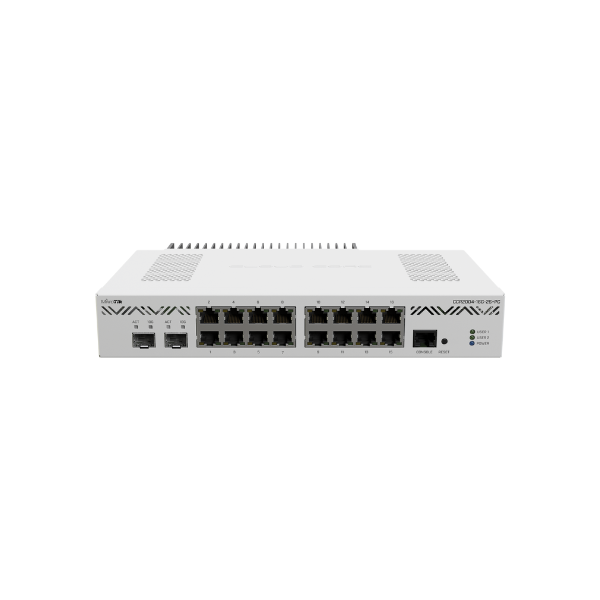 CCR2004-16G-2S+PC Cloud Core Router, 16x Gigabit LAN, 2xSFP+, RouterOS L6 Mikrotik