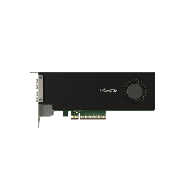 CCR2004-1G-2XS-PCIe Cloud Core Router 2004-1G-2XS-PCIe network interface card with quad-core ARMv8 64-bit AL32400 CPU, 4GB RAM,